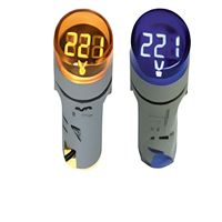 23 mm 24-550V LED'Lİ MAVİ VOLTMETRE 1